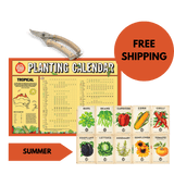 Climate Specific Planting Calendar + Secateurs + Seasonal Heirloom Seed Bundle