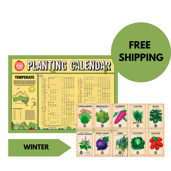 Climate Specific Planting Calendar + Seasonal Heirloom Seed Bundle
