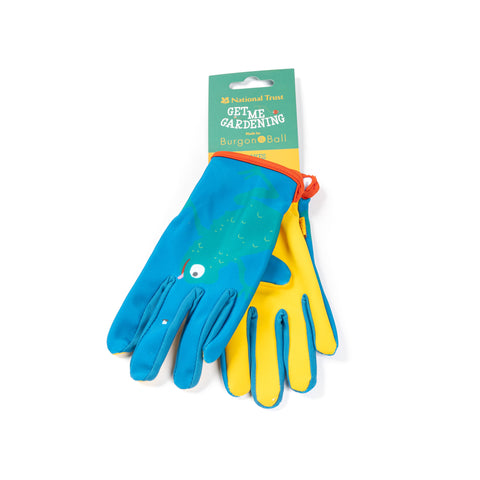 National Trust Kids Gardening Gloves FROG & HEDGEHOG
