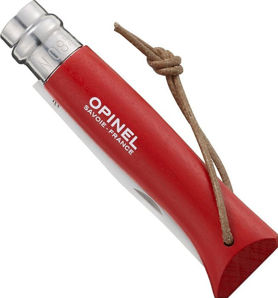 No8 Opinel Red with Sheath