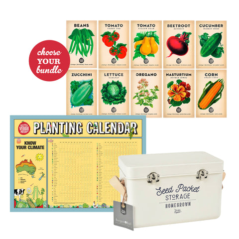 Seed Organiser + Choice of Seed Bundle + Planting Calendar