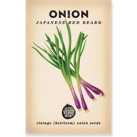 Onion "Japanese Red Beard" Heirloom Seeds