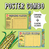 Planting Calendar + Companion Planting Chart Combo