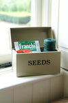 Seed Storage Tin ~ Large
