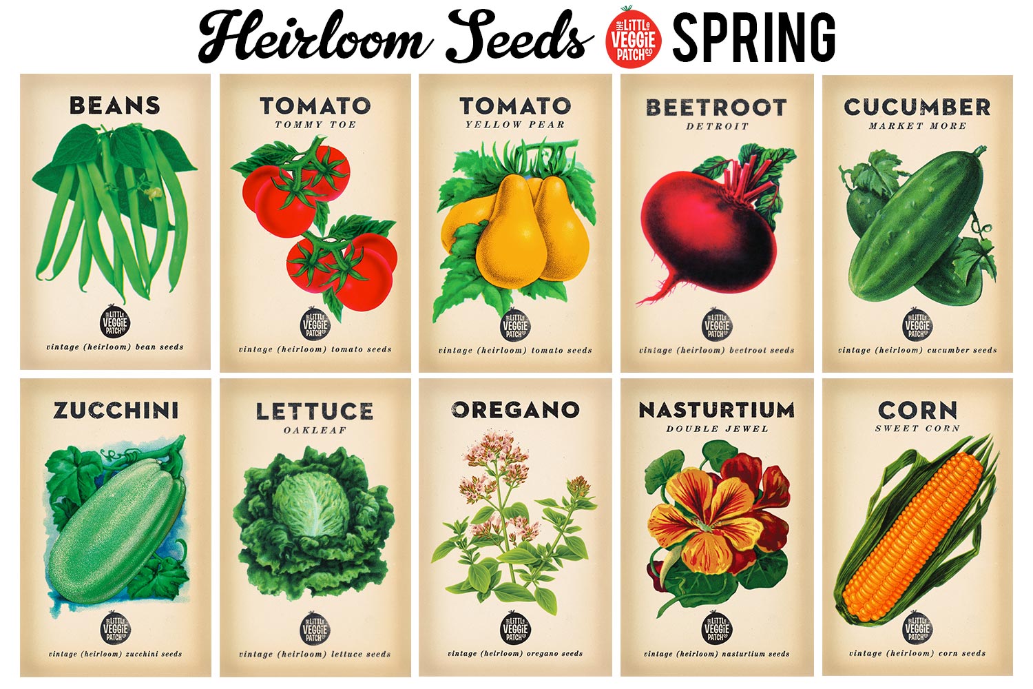 garden seeds australia Planting Calendar + Heirloom Seed Bundle (FREE SHIPPING!) – The Little Veggie Patch Co