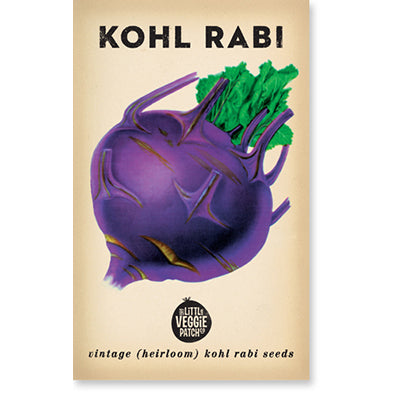 Kohl Rabi 'Purple' Heirloom Seeds
